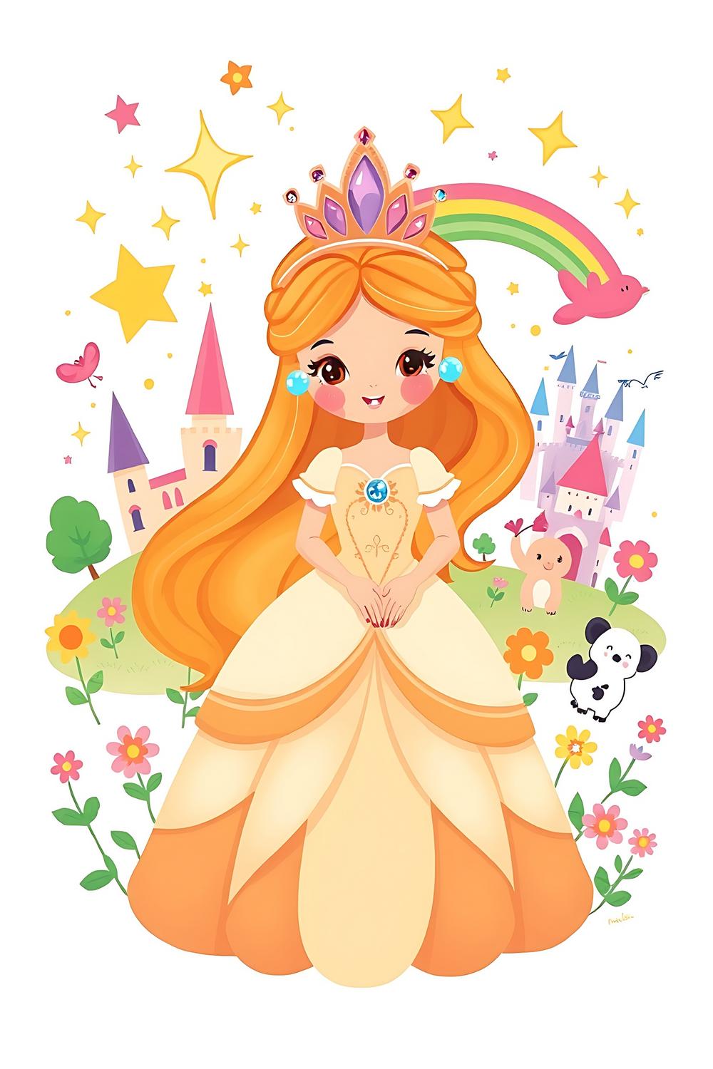 Collection of 80 magical princess coloring pages for kids to enjoy.