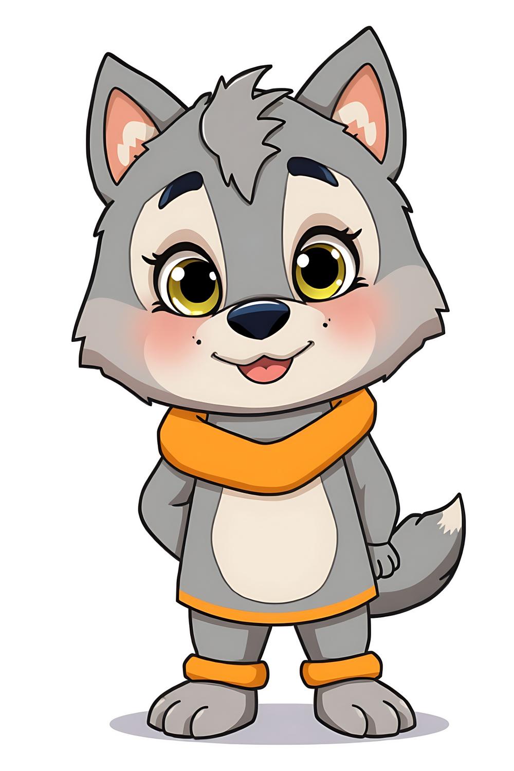 Adorable Cute Werewolf Boy coloring page for kids
