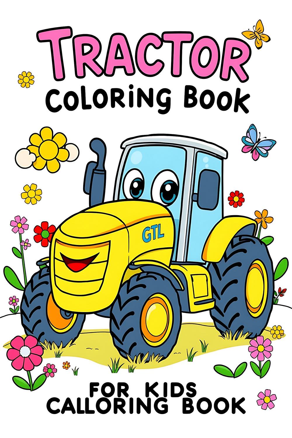 Tractor Coloring Book for Kids - Fun designs for young artists