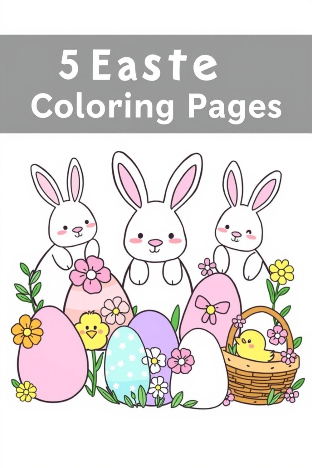 Easter Coloring Pages - Unique hand-drawn designs for kids