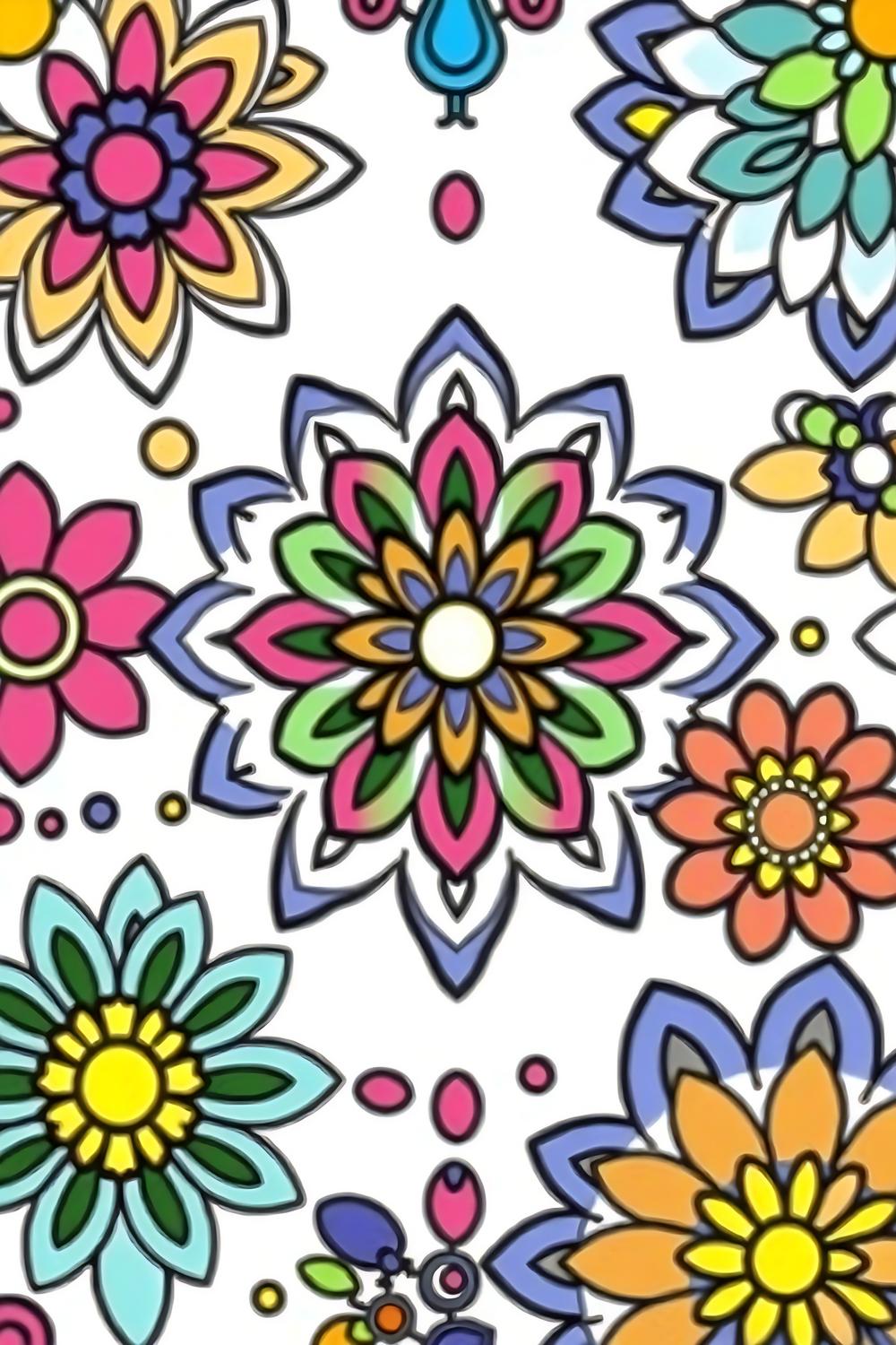 Mandala Coloring Book for Kids with vibrant designs and thick lines