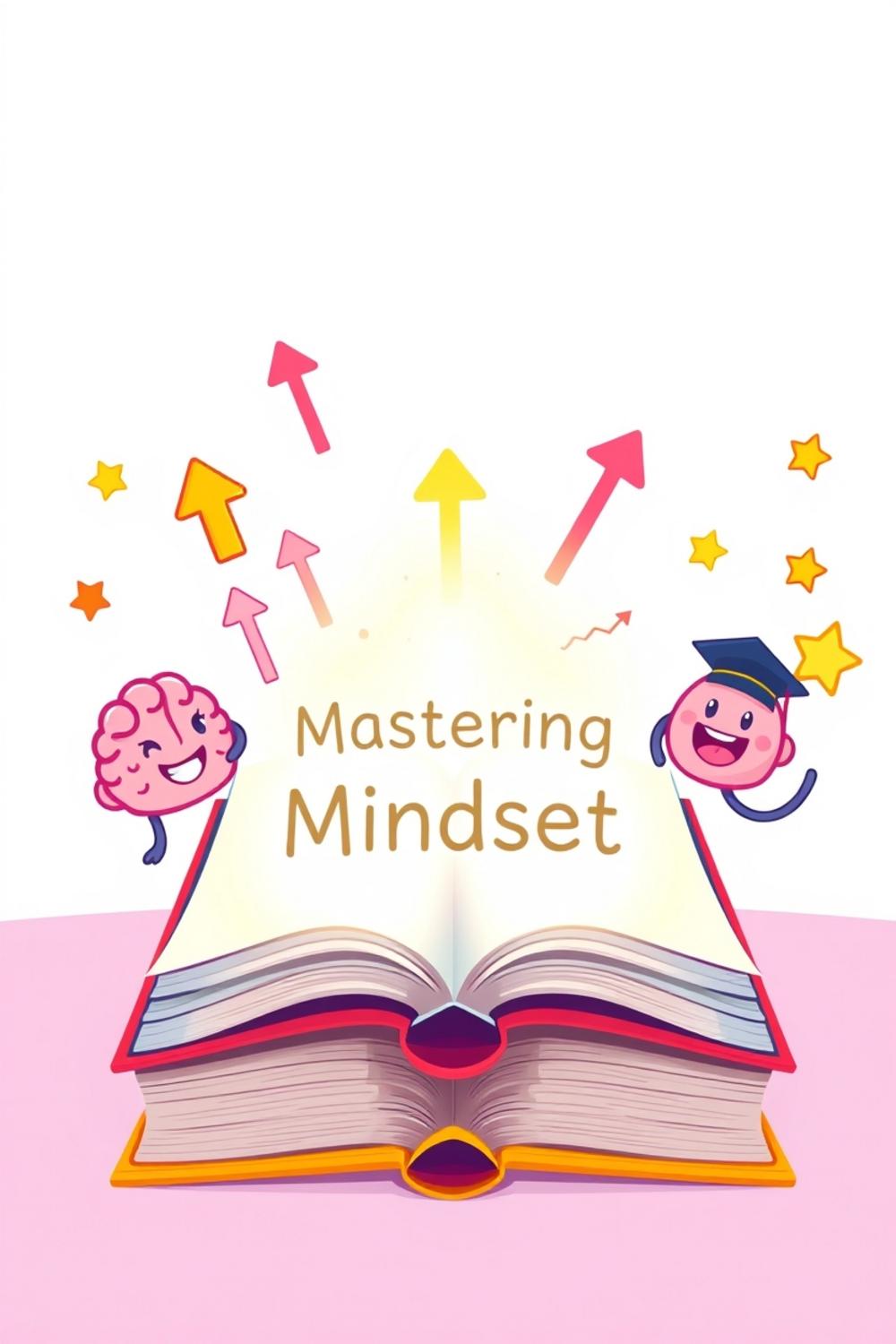 Mastering Mindset Ebook cover - a cheerful and inspiring illustration